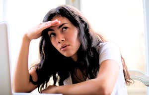 Woman in a relationship with a low-key control freak