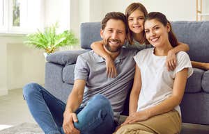 young girl seeing parents small gestures
