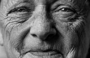 Woman stays happy and joyful.