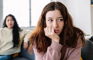 woman thinking about her friend