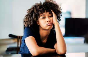 Burned-out person who has nothing left to give. 