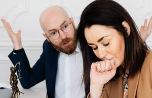 Couple in severely damaged relationship.