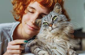 Woman who adopted the sassy shelter cat