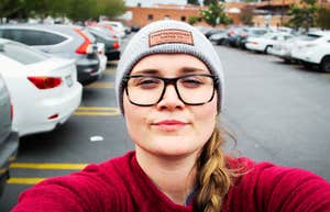 Resilient person with her head held high. 