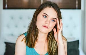 People pleaser in her head, trying to break free. 