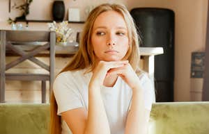 sad young woman who feels like a burden