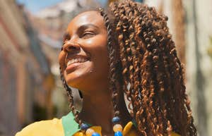 Person radiates positivity.