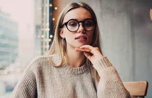 highly intelligent woman confronting a know-it-all