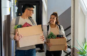 people moving into new apartment