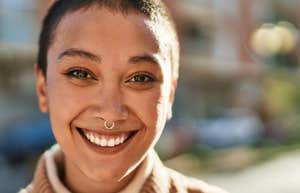 kindhearted woman smiling 