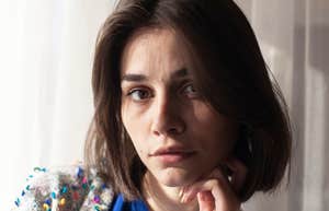 serious young woman thinking about her childhood