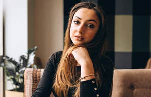 Serious woman with entitlement issues says certain phrases 