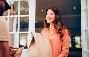 woman who orders doordash more than once a week