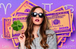 zodiac signs abundance luck Monday April 13 2026