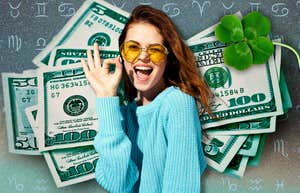 zodiac signs abundance luck April 22 2026