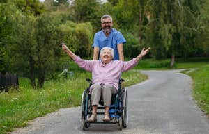 grandma who likes to party in her nursing home