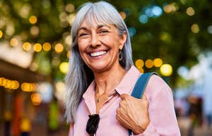 empathic woman letting go as she gets older