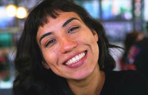 woman with amazing morals and common sense smiling