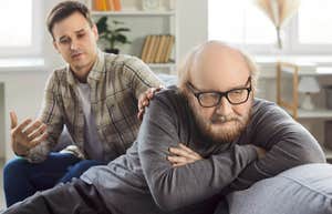 men from different generations dealing with conflict in different ways