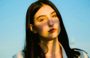 serious woman with low emotional depth staring