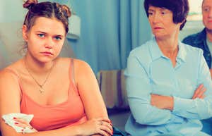 Things Young Adults Today Think Their Parents Owe Them That They Aren't Getting young woman annoyed her parents aren't listening