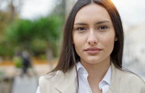 woman in professional attire