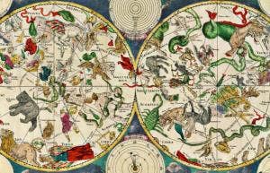 celestial map by the Dutch cartographer Frederik de Wit