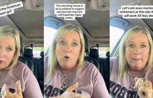 Gen X mom talking about her kids' struggles on TikTok