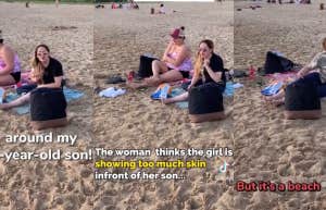 Beach argument TikTok