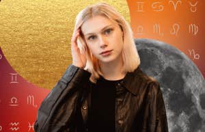 woman, moon, zodiac sign symbols