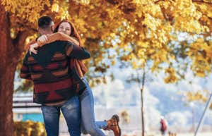couple hugging