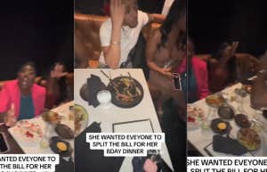 people arguing over paying expensive restaurant bill