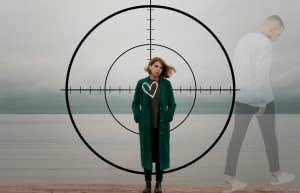 Woman post divorce-heart being targeted