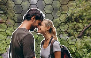Two people finding each other while traveling 