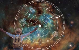 galaxy and planets