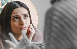 Woman being belittled by someone
