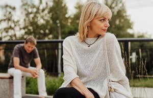During Divorce, My Husband Couldn’t Look Me In The Eyes sad couple going through divorce