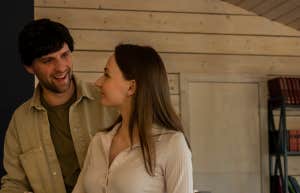 couple in kitchen