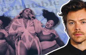 lizzo and dancers, harry styles