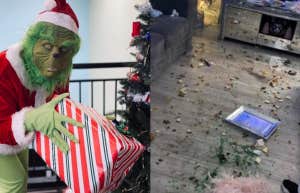 the grinch and messy house