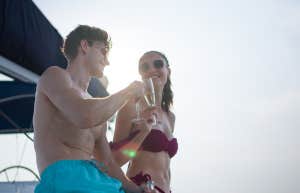 couple on boat
