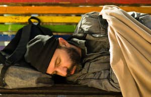 homeless man