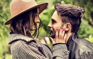 How hookup culture harms men couple gazing into one another's eyes