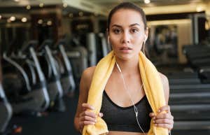 Girl at gym 