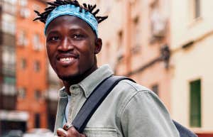 smiling man