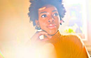 woman posing for photo