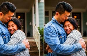 couples in love hugging