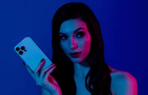 woman on phone 