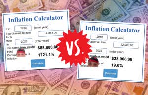 inflation today vs great depression, money