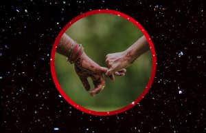 holding hands